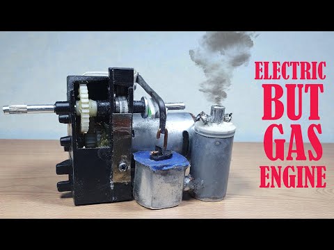 🔥 I Turned an Electric Motor into a Gas Engine! (Sound + Smoke)