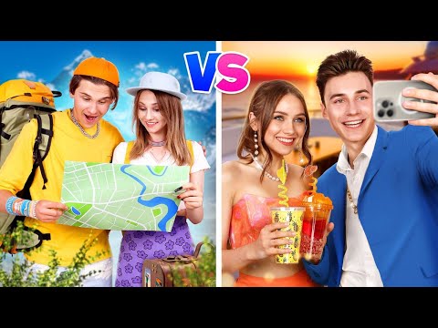 Fake VS Real Couple on Vacation || Rich VS Poor VS Indie Couple