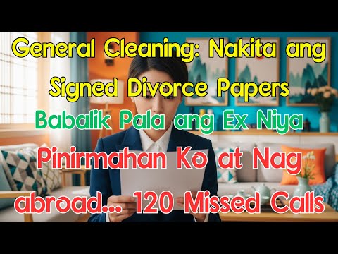 General Cleaning sa Bagong Taon, Nakita ang Divorce Papers na Pirmado na... Pinirmahan Ko at Nag-abr