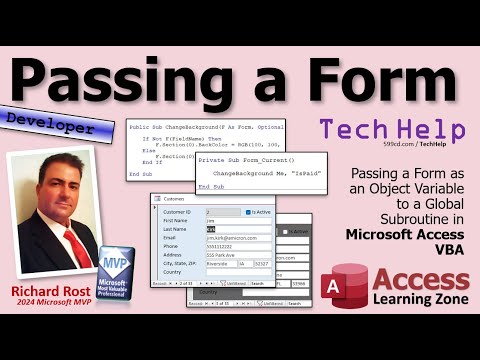 Passing a Form as an Object Variable to a Global Subroutine in Microsoft Access VBA