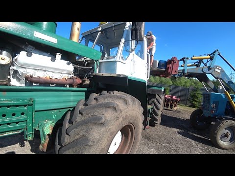 Пряники. Начало дискования. Подготовка трактора Т150 (часть 1)