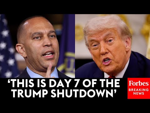 BREAKING NEWS: Hakeem Jeffries Torches Trump And GOP As The Government Shutdown Enters 7th Day