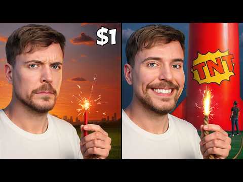 $1 vs $100,000 Firework!
