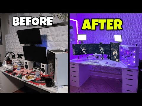Transforming My MESSY Setup Into My Dream Gaming Setup!