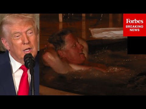 WATCH: Trump Reacts To The Photos Of Bill Clinton In The Epstein Files