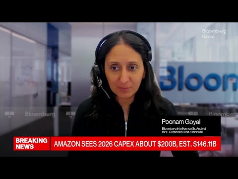 Amazon Falls After Vowing to Spend $200 Billion on AI This Year