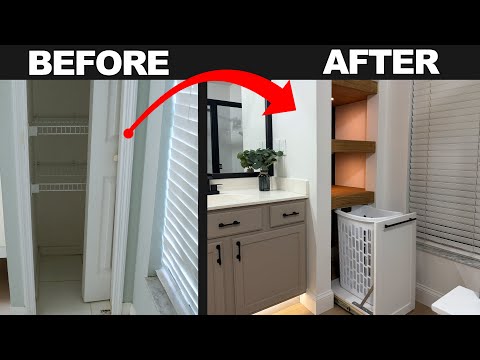 How I Made an Old Linen Closet Look Stunning (Closet transformation)