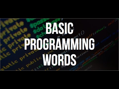 Programming Words You Should Know