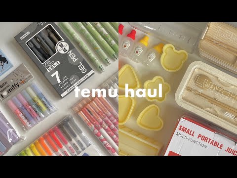 huge back to school temu haul 🌼✏️ cute stationery, travel, accessories & more