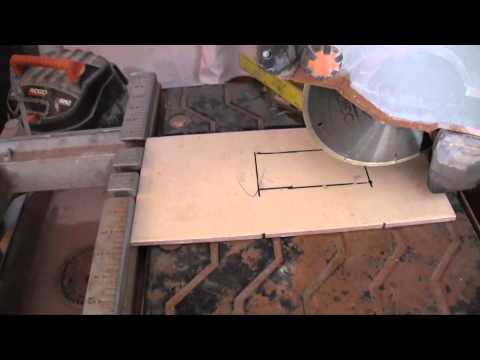 Cutting an Outlet Hole Into a Tile