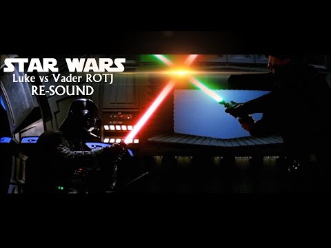 STAR WARS || Luke Skywalker vs Darth Vader ROTJ but it has modern SFX (RE-SOUND) #StarWars #BenBurtt
