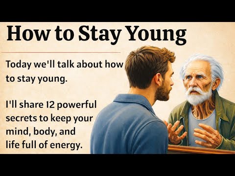 How to Stay Young & Fit || Secrets to LookYoung ||Improve Your English Fluency