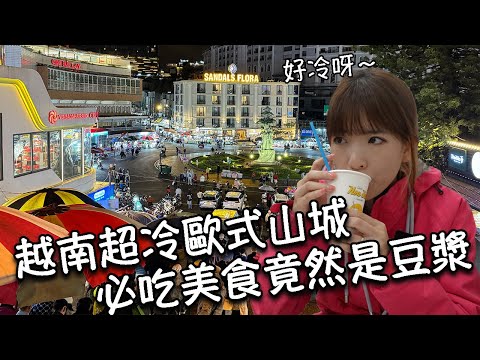 【越南大叻】浪漫山城竟然這麼冷!必吃美食竟然是豆漿、越南披薩、地瓜烤玉米、烤雞配竹筒飯|超熱鬧大叻夜市、大叻市場|大叻交通、住宿分享|大叻網美教堂瑪利亞修道院|咖啡工廠喝咖啡