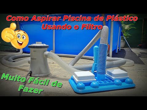 Como Aspirar Piscina de Plástico - Aspirar Piscina Sem Jogar Água Fora - Como Limpar Piscina - FVM