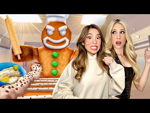 WE ESCAPED *EVIL* GINGERBREAD BAKERY ON ROBLOX (OBBY)