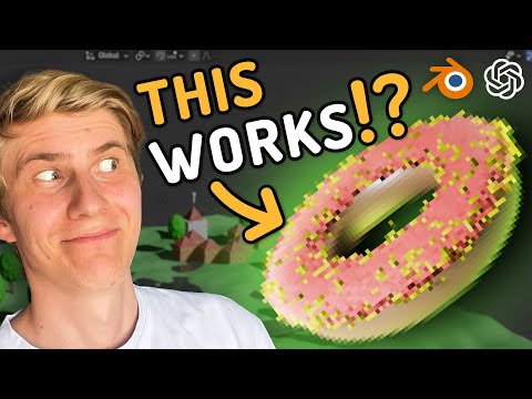 ChatGPT can model FULL 3D SCENES now!? [Free Blender + ChatGPT Workflow]