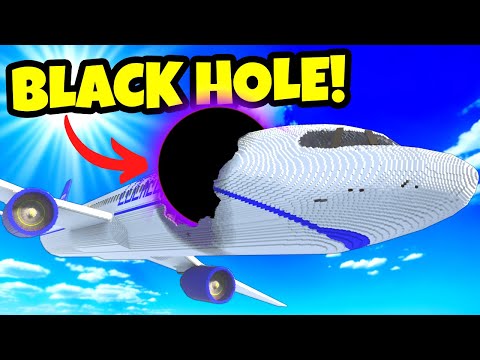 Spycakes & I Used a BLACK HOLE to Crash a Plane in Teardown Multiplayer!