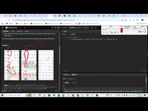 Leetcode 723. Candy Crush (simulation)