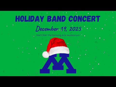 December 19, 2025 Holiday Band Concert