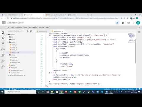 Deploying a Simple Node.js Application from GitLab to Google Compute Engine using Webhooks
