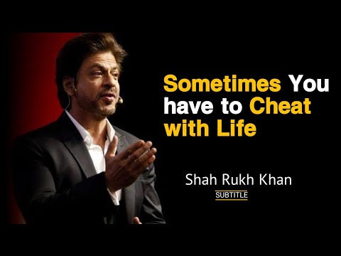 "You have to Cheat with Life" Shah Rukh Khan | English Speech with English subtitles