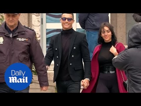 Ronaldo and girlfriend Georgina arrive at court to face fine