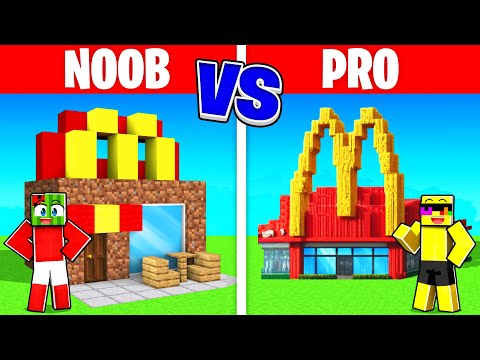 $1 VS $1,000,000 McDonalds In Minecraft!