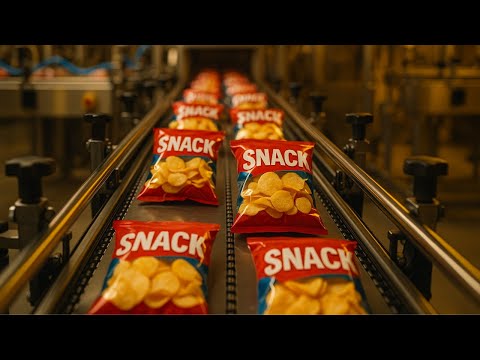 How Snacks Are Made 🍟 Inside the Factory That Makes Crispy Potato Chips!
