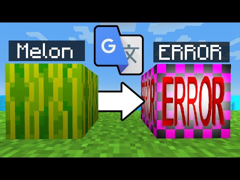 I Put Every Minecraft Texture Through Google Translate 1 BILLION Times...