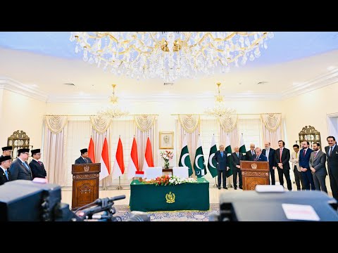 Pertemuan Bilateral, Pertukaran MOU dan Pernyataan Pers Bersama antara Indonesia dan Pakistan