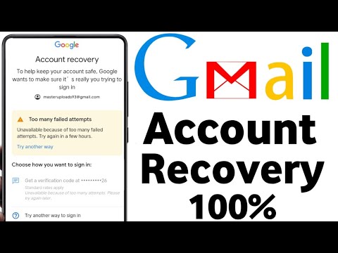 too many failed attempts gmail 2 step verification || google Account Recovery Without Phone Number 