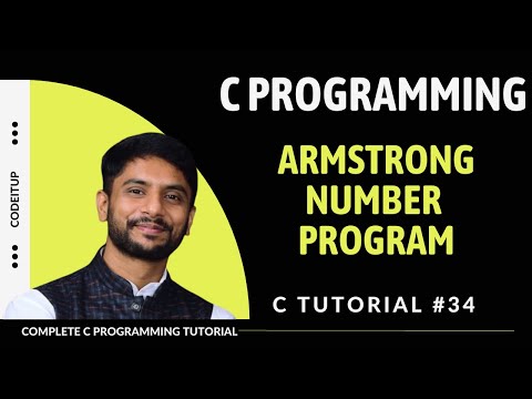 C Armstrong Number Program | In Hindi