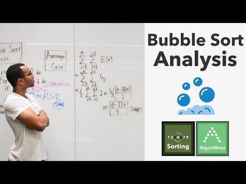 An In-Depth Algorithmic Analysis of Bubble Sort. Best Case, Average Case, & Worst Case.