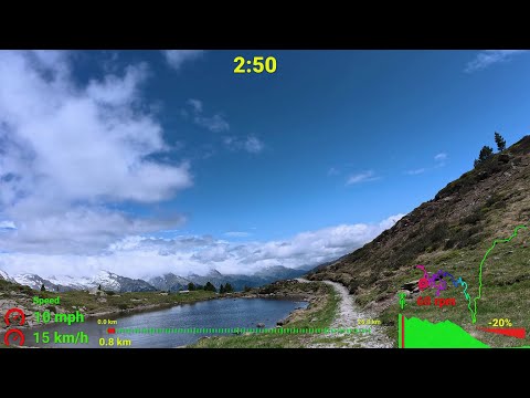 70 minute Indoor Cycling Workout Speikboden Alpine Alps Italy Garmin 4K Video