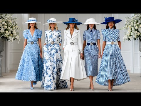 Ralph Lauren Spring Summer 2026 Powder Blue & Pearl  Refined Summer Elegance for Women