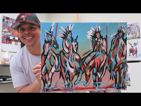 How I Made This $1,000 Native American Painting - Sold on eBay