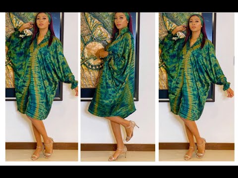 How To Make A Short Cowl Kaftan Shirt Dress/ Cutting And Stitching