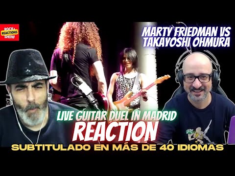MARTY FRIEDMAN & TAKAYOSHI OHMURA Reaction - Live Guitar Duel In Madrid | 反応 | Rock and Reactions
