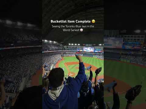 😭 Dream Come True #worldseries #torontobluejays