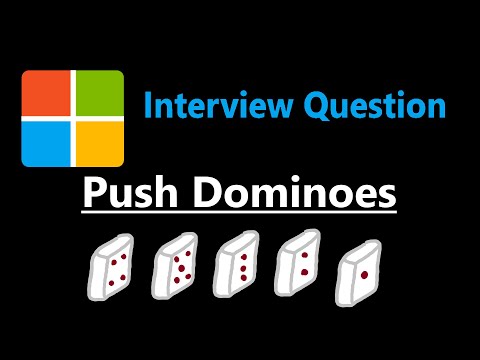 Push Dominoes - Leetcode 838 - Python