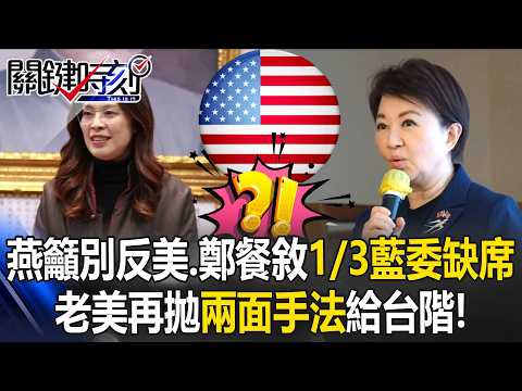 Lu Shiow-yen urges “don’t be anti-American,” while 1/3 of KMT lawmakers skip Cheng Li-wen’s dinner!