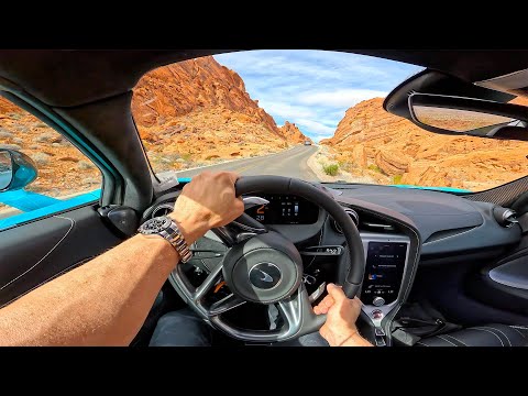 McLaren 750s POV *  Las Vegas Motor Speedway & Valley of Fire