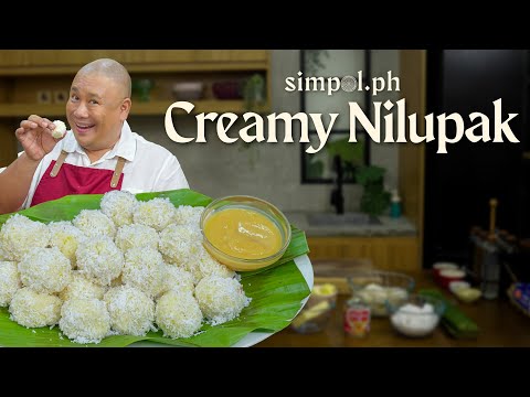 Creamy Nilupak Recipe | Filipino Cassava, Banana & Coconut Dessert by Chef Tatung