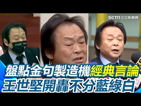 【#原音重現】王世堅抖音歌《沒出息》爆紅...盤點金句製造機經典言論 王世堅開轟不分藍綠白｜三立新聞網 SETN.com