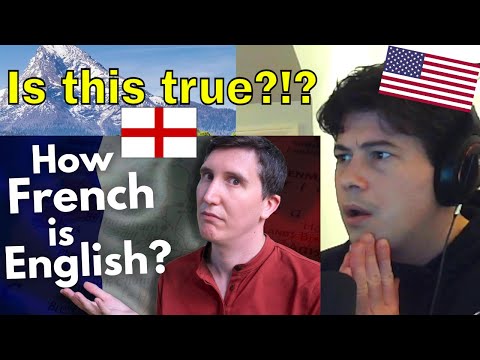 American Reacts Is English just badly pronounced French?
