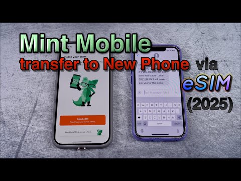Mint Mobile Service Transfer to New Phone via eSIM (2025)