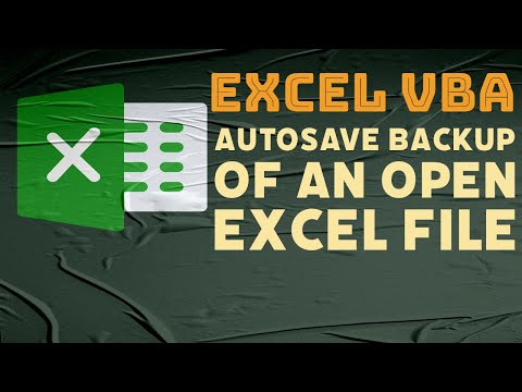 VBA- AutoSave backup of an open Excel File