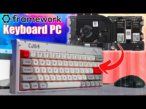 The Ultimate Framework Keyboard PC! Machined Aluminum Mainboard Enclosure!