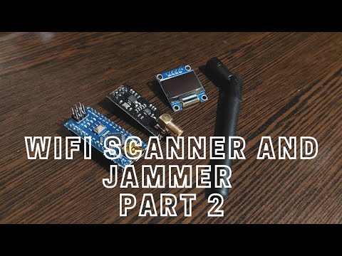 Wifi scanner and jammer PART2. Using #nodeMCU, #esp8266
