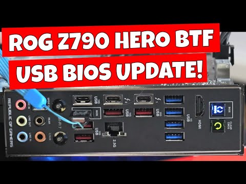 How To USB BIOS Update Flash ASUS ROG Maximus Z790 HERO BTF Without CPU
